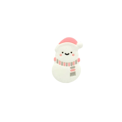 Snowman Silicone Beads - 35*22mm