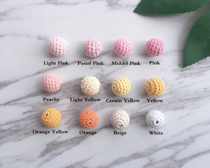 16MM Crochet Wood Beads