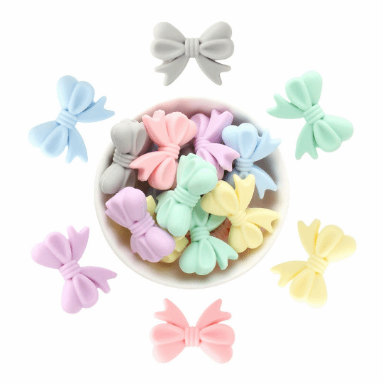 Bowknot Silicone Beads