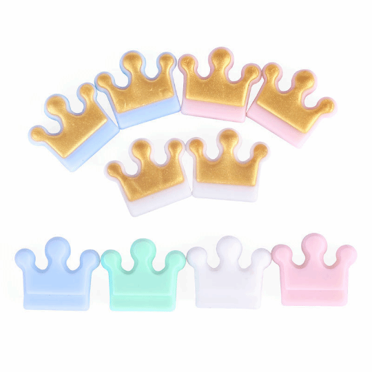 Crown Silicone Beads 15*17*8mm