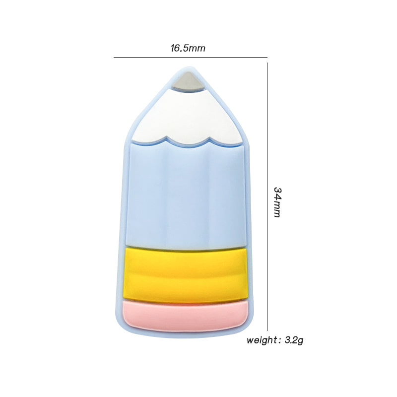 Pencil Silicone Beads - 16.5*34mm