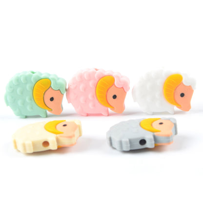 Goat Silicone Beads - 28*21*9.4mm