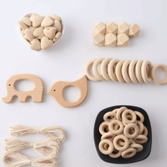 Wood Beads Kit DIY Teething Toys