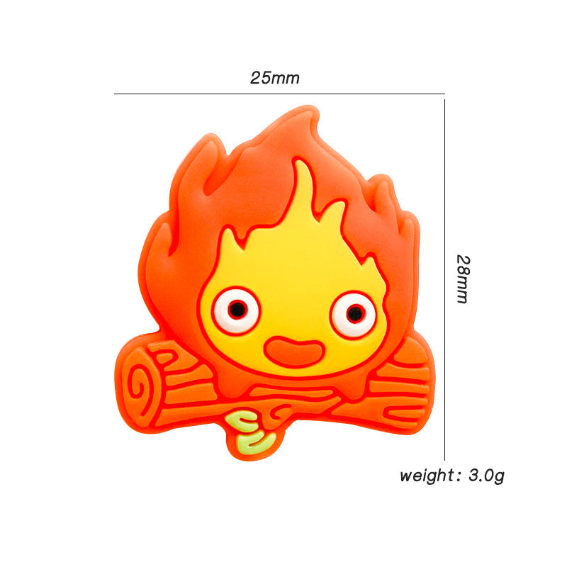 Bonfire Silicone Beads - 25*28mm