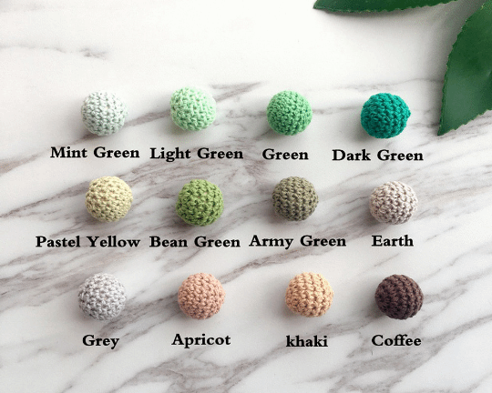 20MM Crochet Wood Beads