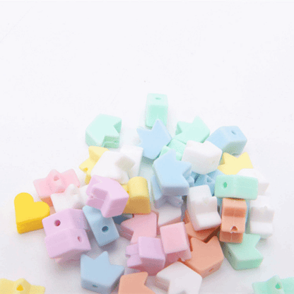 Small Crown Silicone Beads