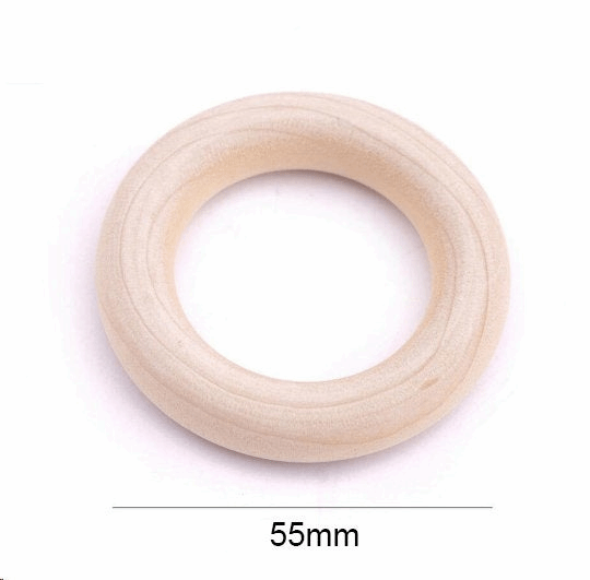 55MM Natural Wood Rings