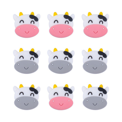 Cute Cow Silicone Beads 30mm