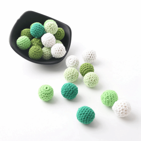 20MM Crochet Wood Beads Mix