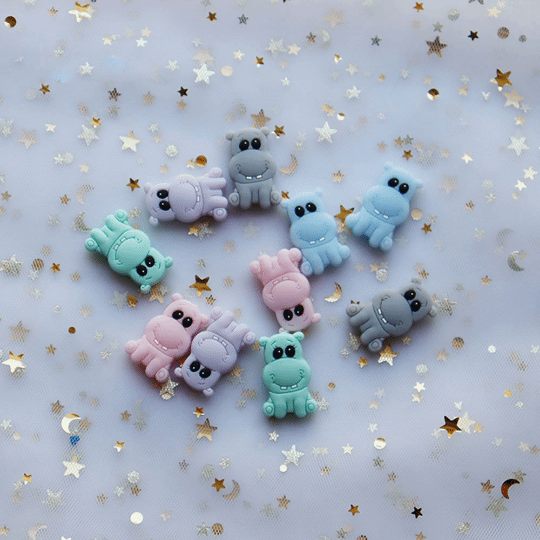 Hippo Silicone Beads /17*27MM