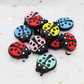 Ladybird Silicone Beads 22x26mm
