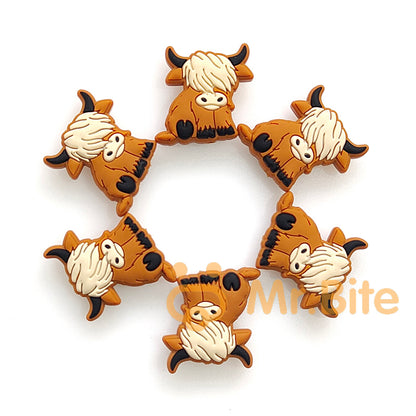 New Highland Cow Silicone Beads