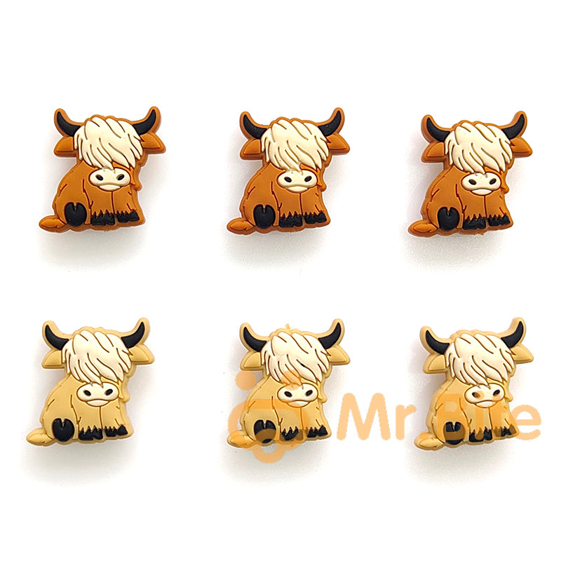 New Highland Cow Silicone Beads