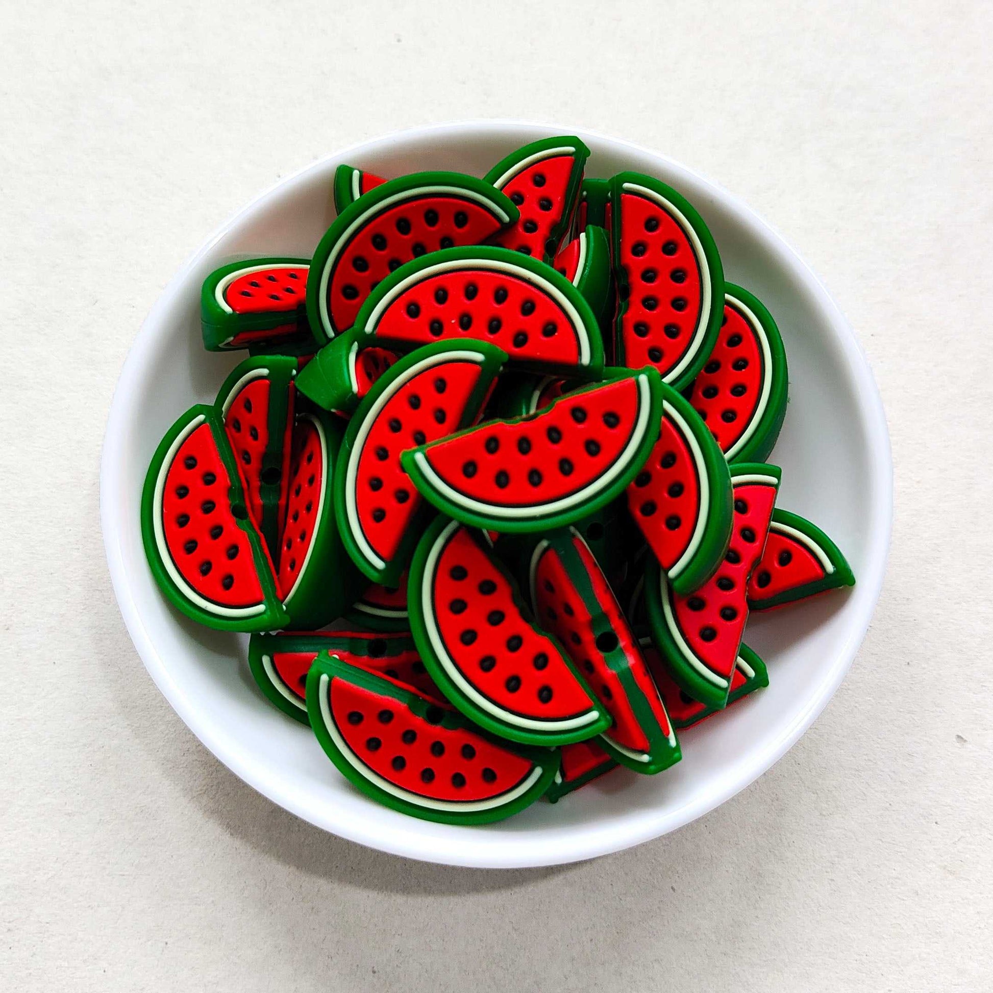 Watermelon Silicone Beads 30*13mm