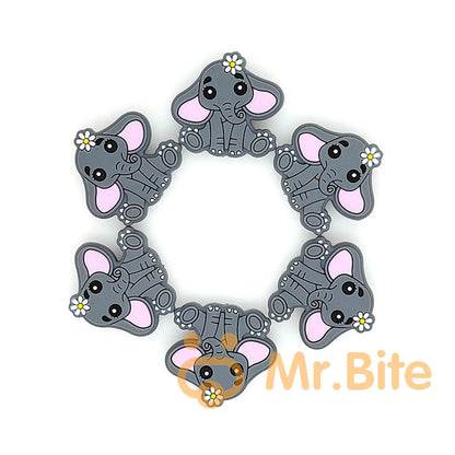 Silicone Elephant Focal Beads