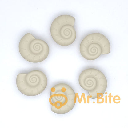 Snail Shell Silicone Beads 23*28mm