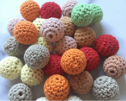 16MM Crochet Wood Beads