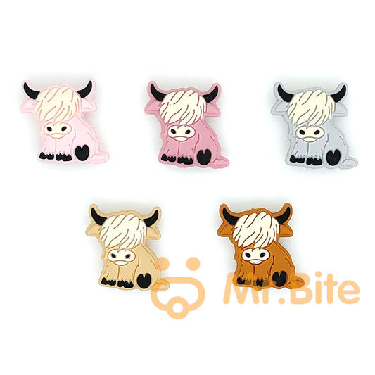 New Highland Cow Silicone Beads