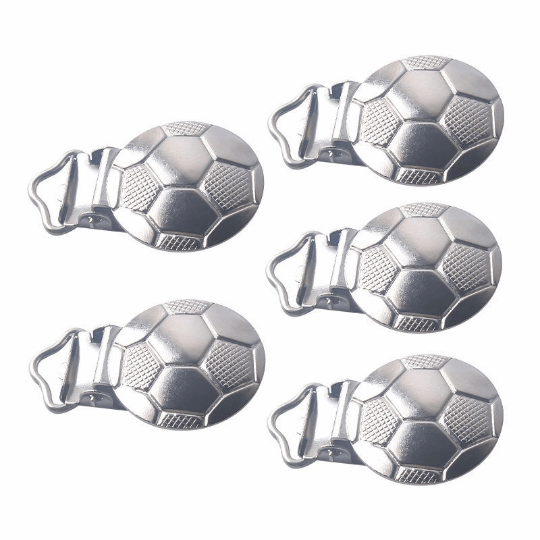 Football Pacifier Clips - Metal
