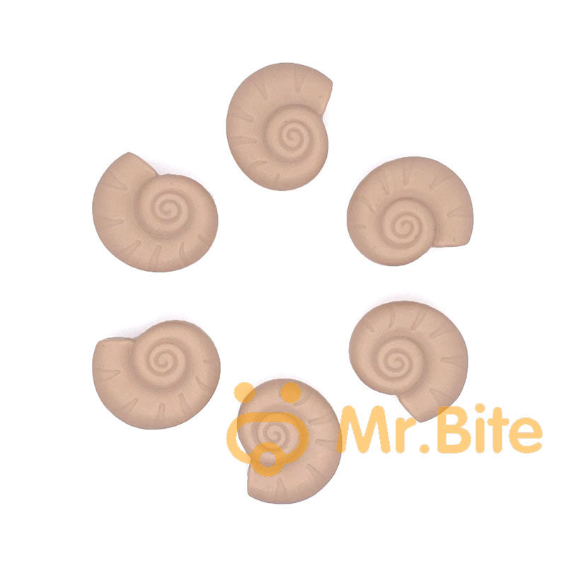Snail Shell Silicone Beads 23*28mm
