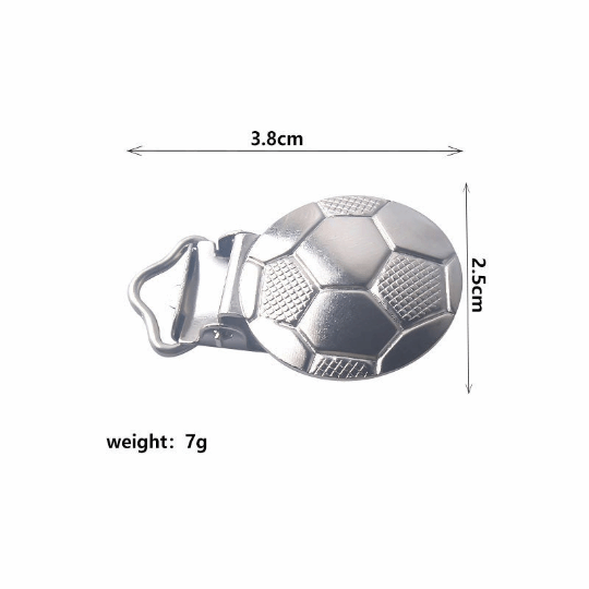 Football Pacifier Clips - Metal