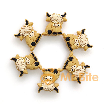 New Highland Cow Silicone Beads