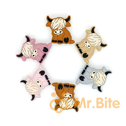 New Highland Cow Silicone Beads