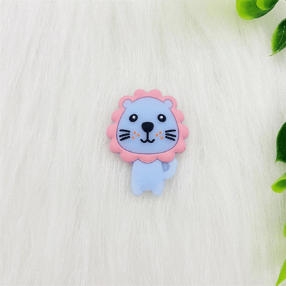 Lion Silicone Beads 24*31mm