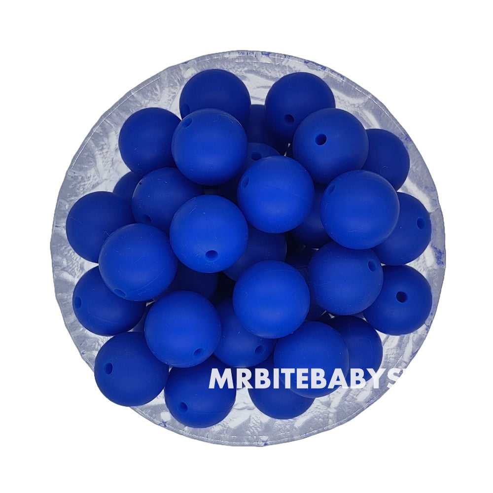 12/15mm - Sapphire Silicone Beads - Round - #92