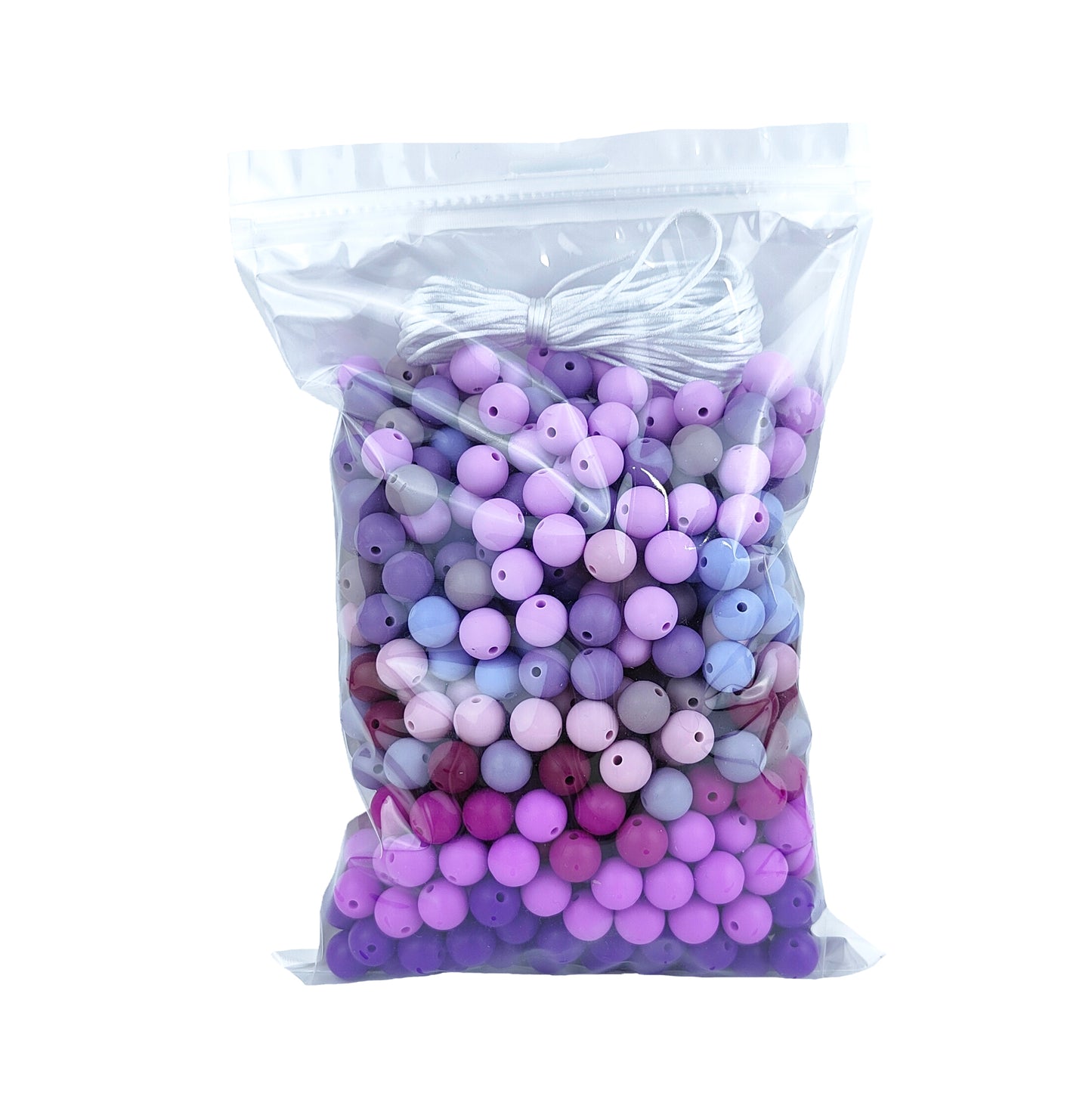 500Pcs 12mm Round Mixed Colors Silicone Beads
