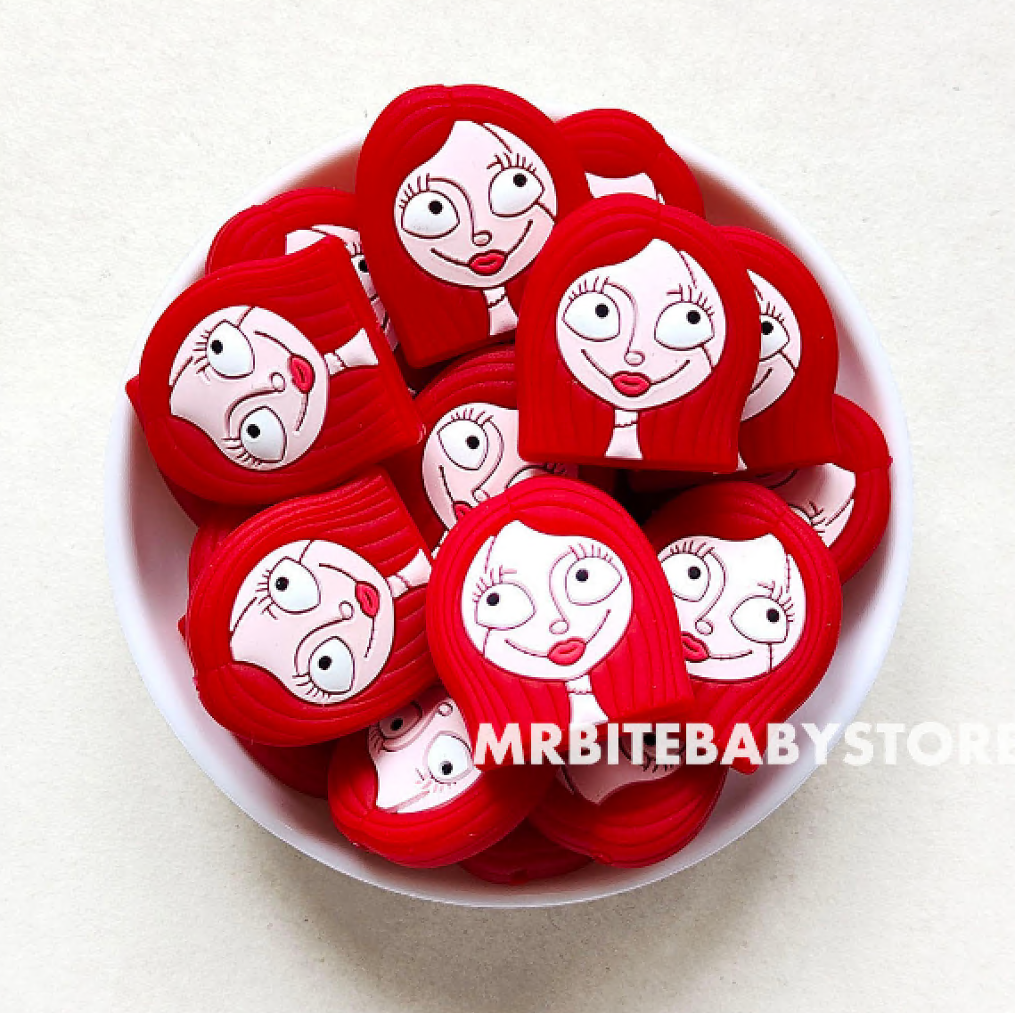Halloween Patches Doll Silicone Beads - 30*27mm