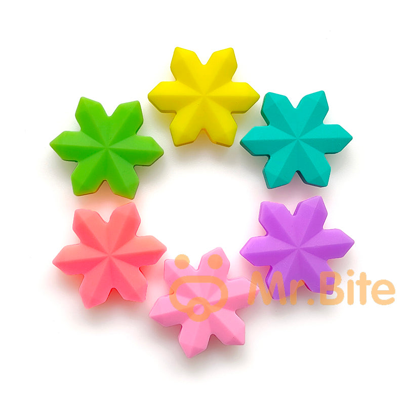 Snowflake Silicone Beads Focal Beads