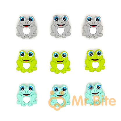 Frog Silicone Beads 22*25mm