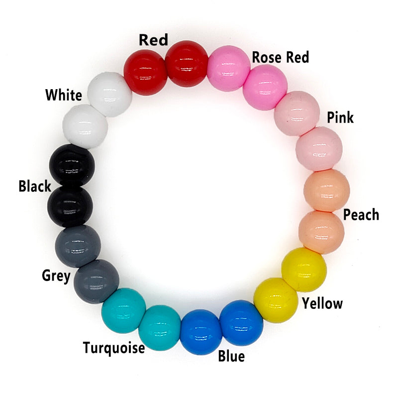 15mm Peach Silicone Beads, Pink Round Silicone Beads, Beads Wholesale