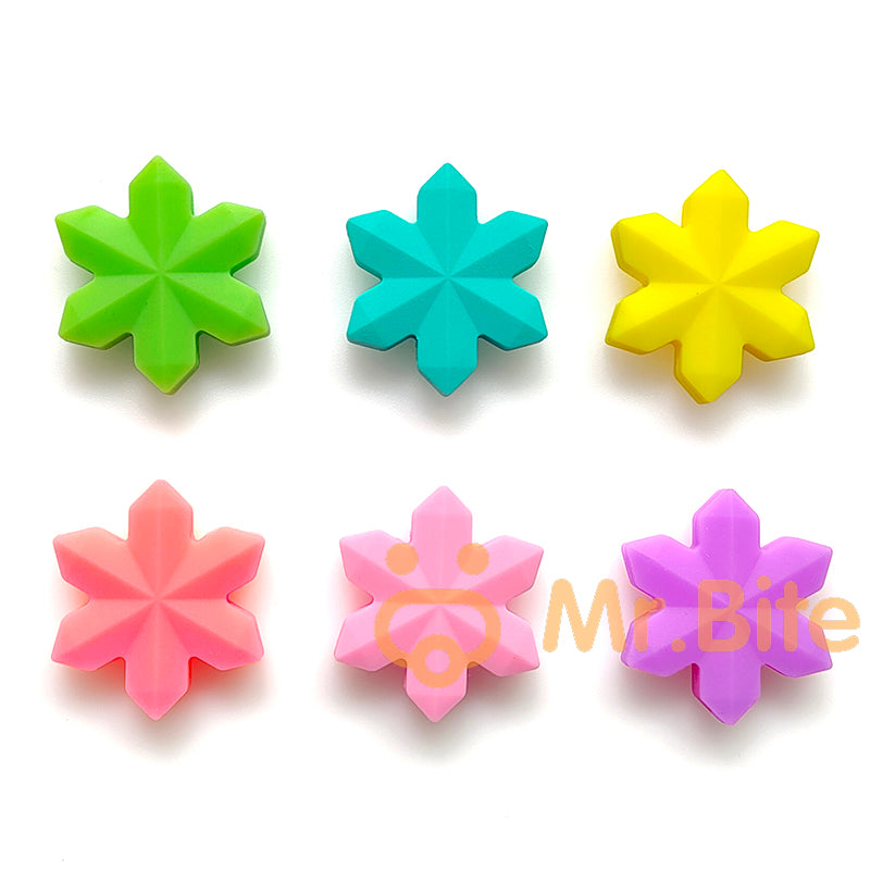Snowflake Silicone Beads Focal Beads 39*39mm