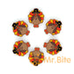 Silicone Thanksgiving Day Turkey Focal Beads 24*27mm