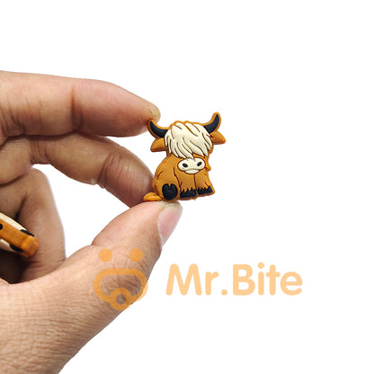 New Highland Cow Silicone Beads