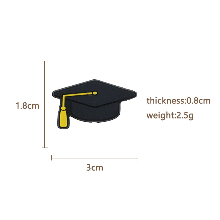 Graduation Hat Academic Cap Focal Beads 18*30mm