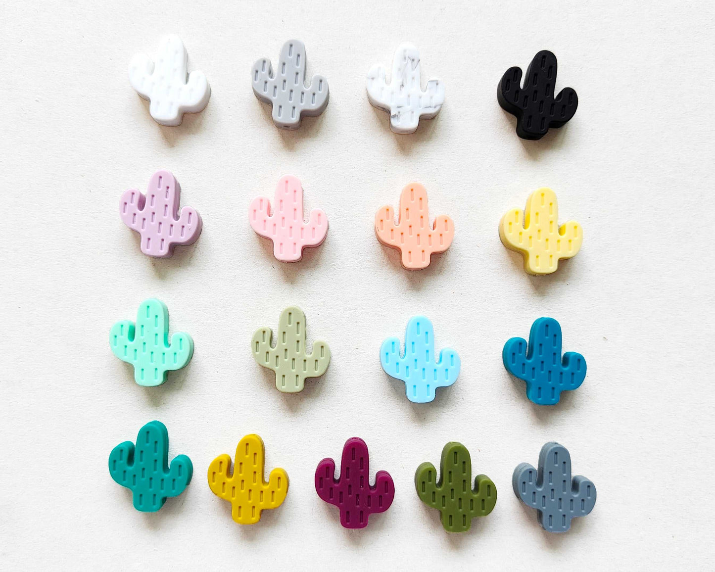 Cactus Silicone Beads - 25*23mm