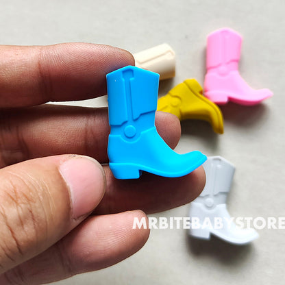 Cowboy Boot Silicone Beads - 14*30*10mm