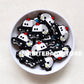 New Police Car Silicone Beads - 34*23mm