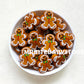 New Gingerbread Man Silicone Beads 24*28mm