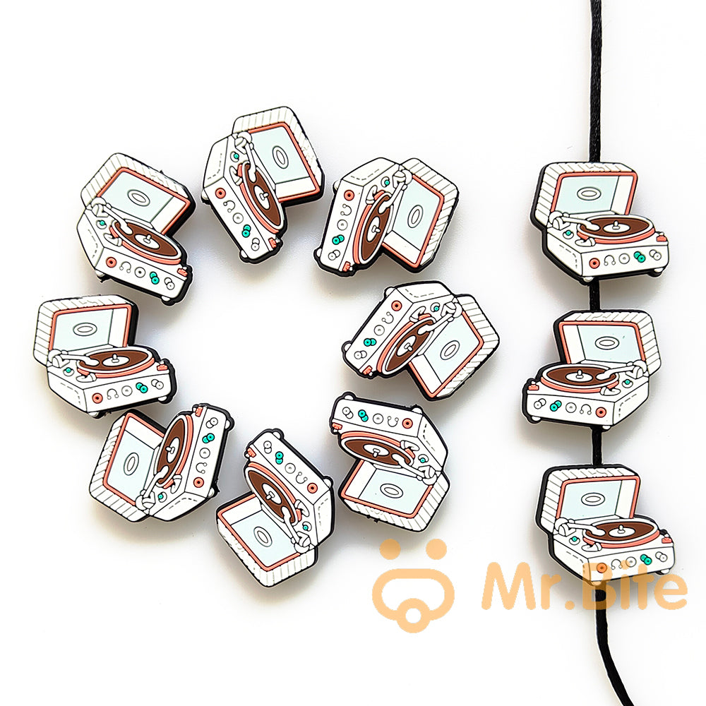 5-50Pcs Musical Record player Beads 23*40mm