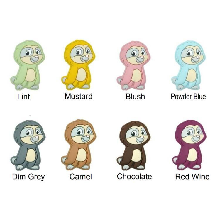 Sloth Silicone Beads - 30*18mm