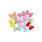 Mixed Bowknot Silicone Beads - 26*16mm