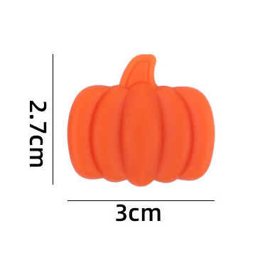 Harvest Pumpkin Silicone Beads - 27*30mm