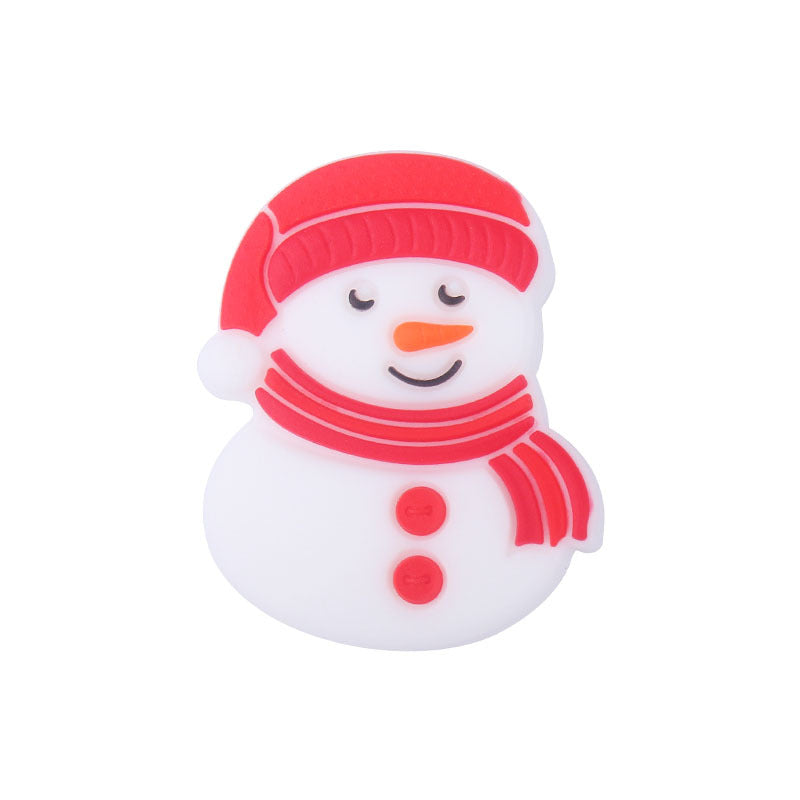 Snowman Silicone Beads - 30*25mm