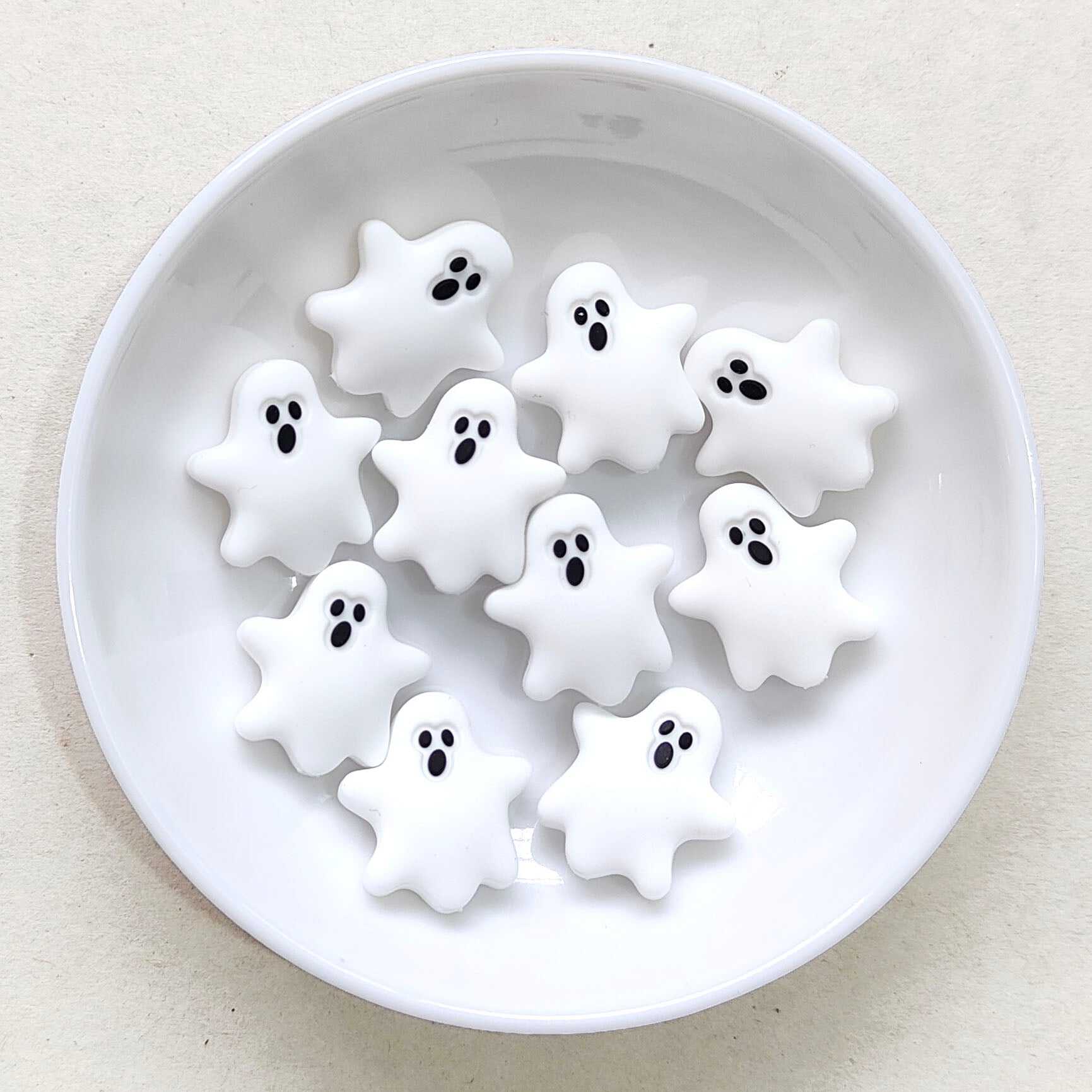 Ghost Silicone Beads - 20*22*9mm