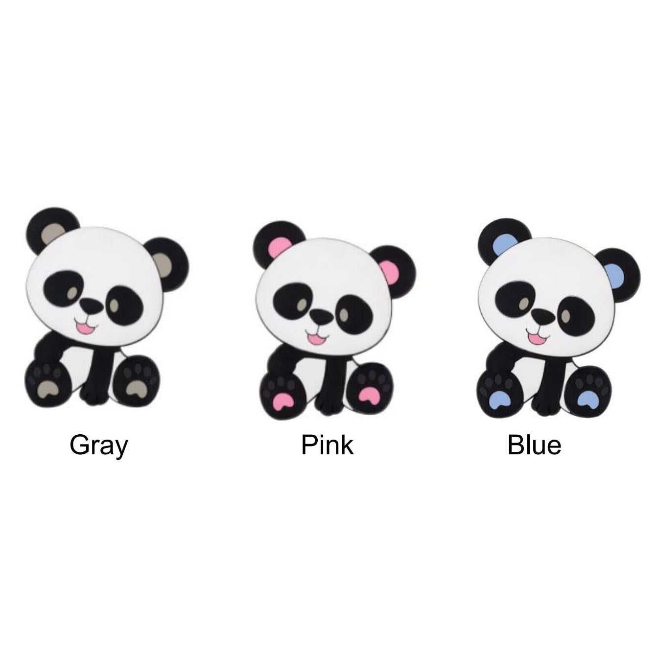 Panda Silicone Beads 26*25MM