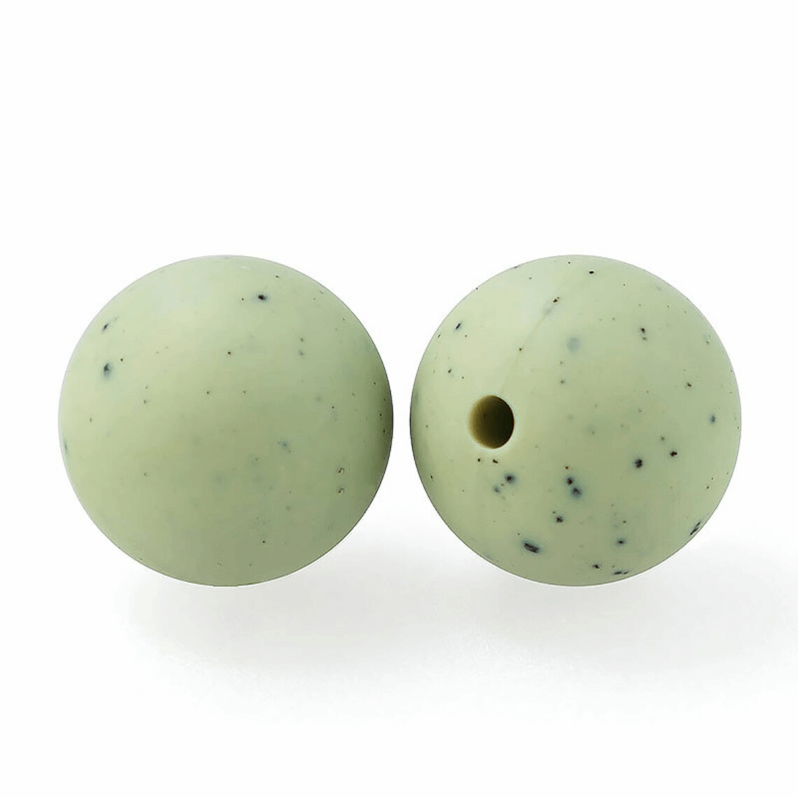 15mm Gritty/Speckle Silicone Beads - Round